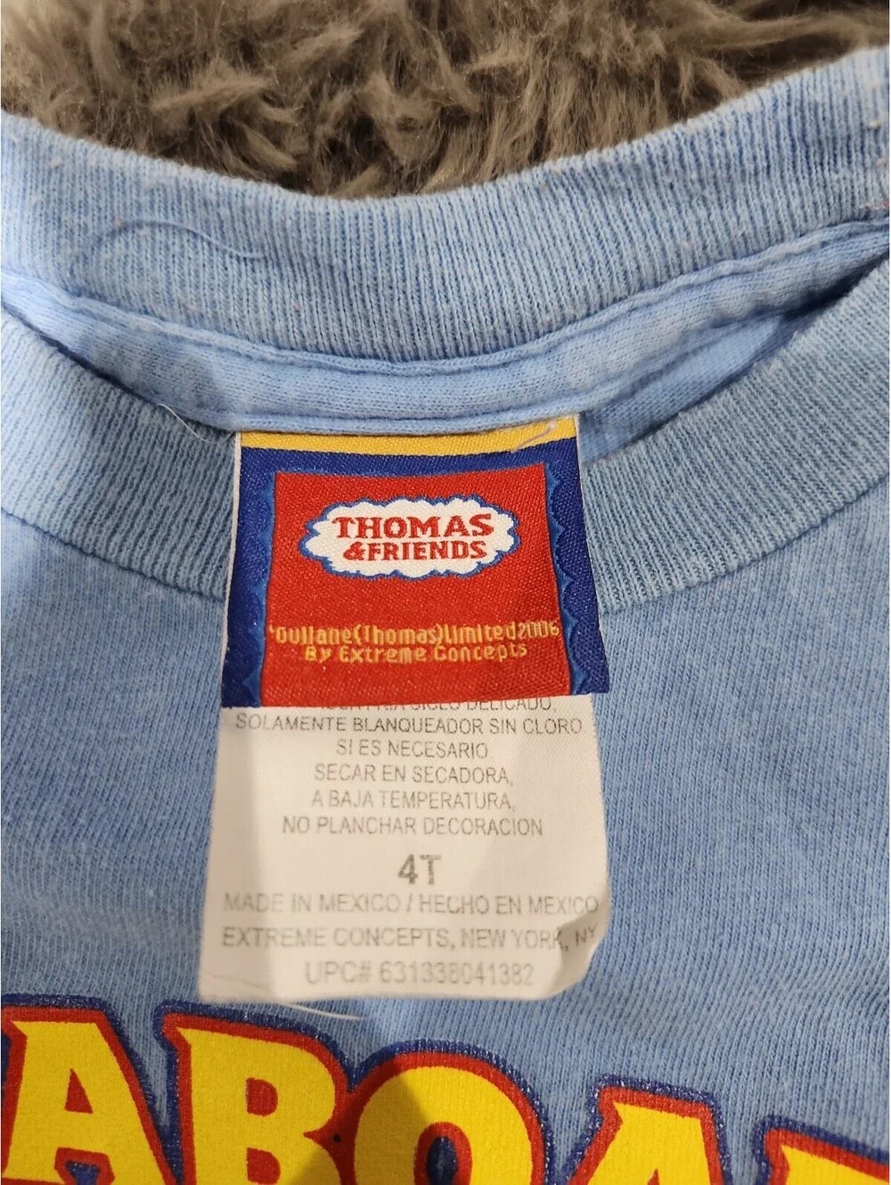 Vintage Y2K Kids Size 4 Thomas The Train Long Sleeve Shirt Rare